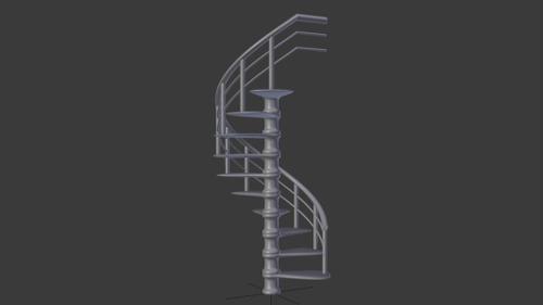 Spiral Stairs Low Poly preview image